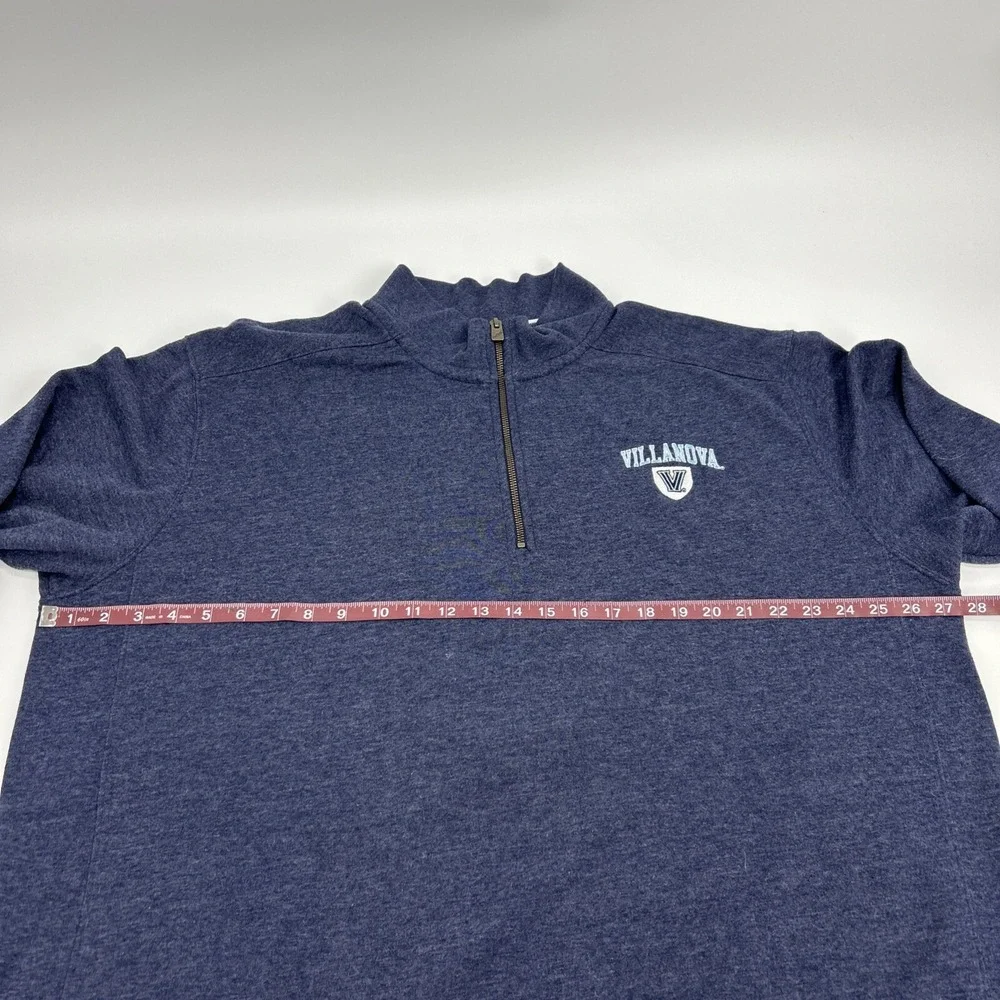 Villanova Wildcats Sweatshirt Men's 2XL Gray League‎ 1/4 Zip Pullover